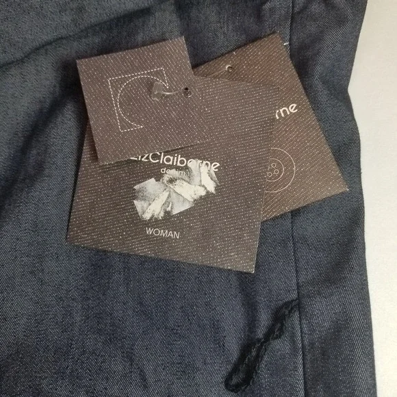 NWT Liz Claiborne Denim Jacket 3 Button Front Women Career 22W Stretch - Picture 9 of 13